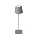 Lampe de table en aluminium avec LED intégrée en gris, RICOURT