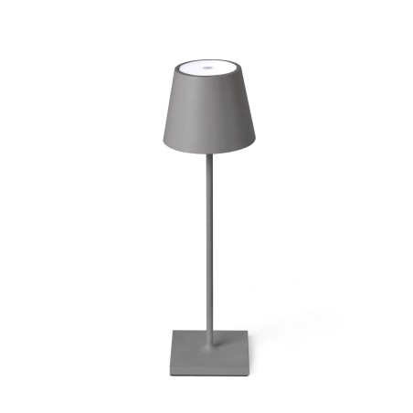 Lampe de table en aluminium avec LED intégrée en gris, RICOURT