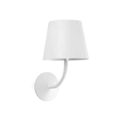 Lampe murale en aluminium avec LED intégrée en blanc mat, LAOUQUE