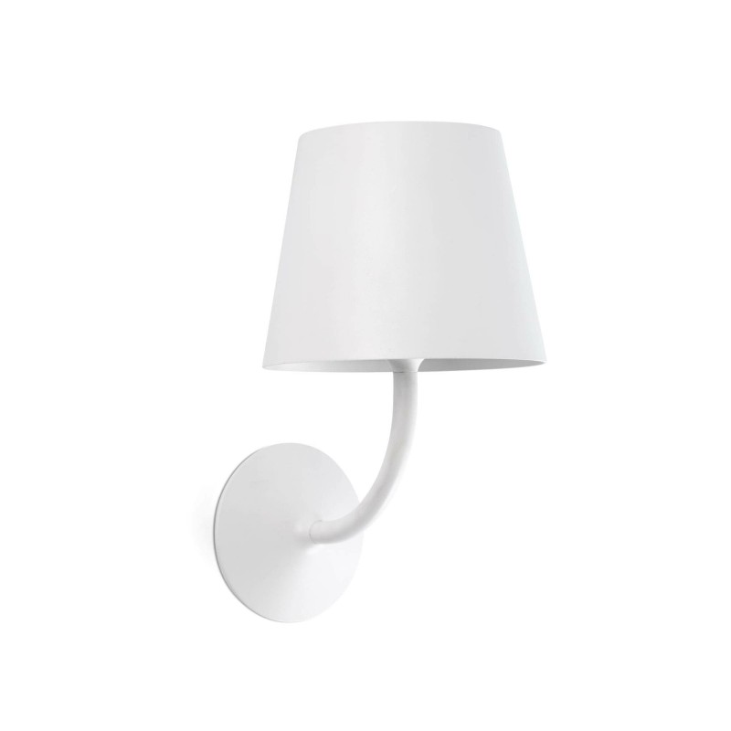 Lampe murale en aluminium avec LED intégrée en blanc mat, LAOUQUE