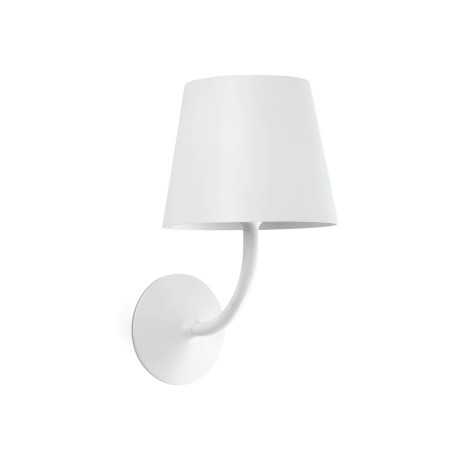 Lampe murale en aluminium avec LED intégrée en blanc mat, LAOUQUE