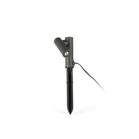 Lampe de sol en aluminium avec LED intégrée en gris, BOURNAC
