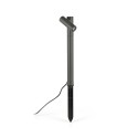 Lampe de sol en aluminium avec LED intégrée en gris, POUZOL