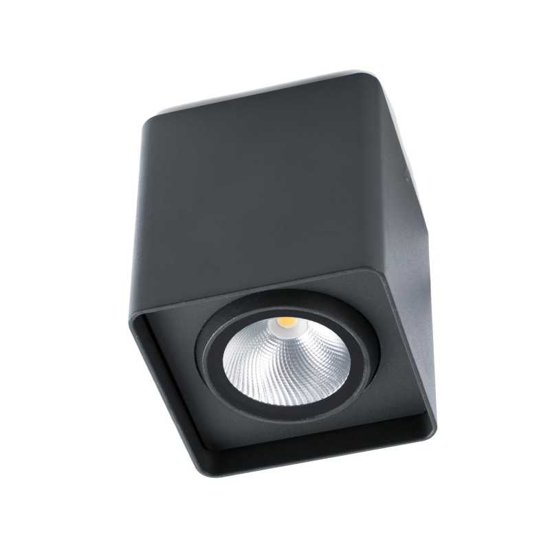 Lampe de plafond en aluminium avec LED intégrée en gris, LAROQUE