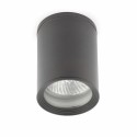 Lampe de plafond en aluminium avec douille E27 en gris, REBAIS