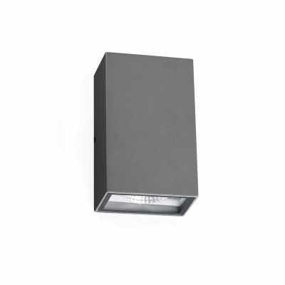 Lampe de mure en aluminium avec LED intégrée en gris, VERDON