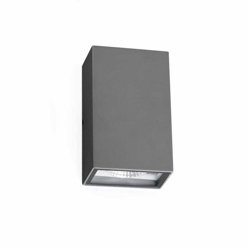 Lampe de mure en aluminium avec LED intégrée en gris, VERDON