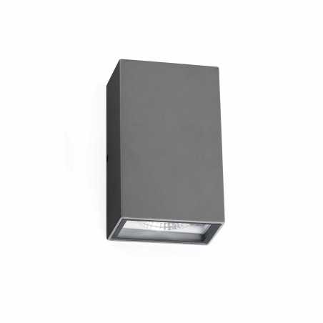 Lampe de mure en aluminium avec LED intégrée en gris, VERDON