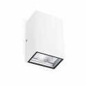 Lampe de mure en aluminium avec LED intégrée en blanc mat, BOURTH
