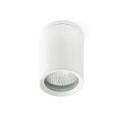 Lampe de plafond en aluminium avec douille E27 en blanc mat, MAUSSAC