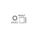 Lampe de plafond en aluminium avec douille E27 en blanc mat, MAUSSAC