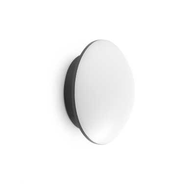 Lampe de mure en aluminium avec LED intégrée en gris, SALEIX
