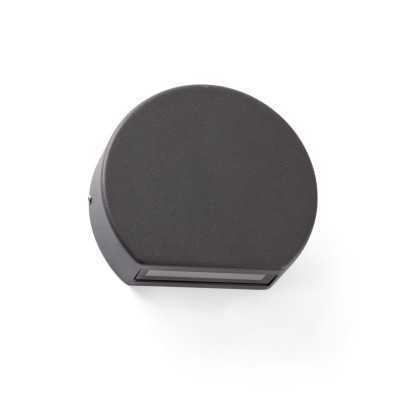Lampe murale en aluminium avec LED intégrée en gris, POMBLIN