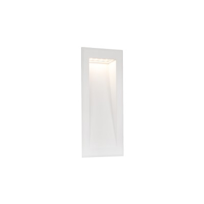 Lampe murale en aluminium avec LED intégrée en blanc mat, VAROGNE