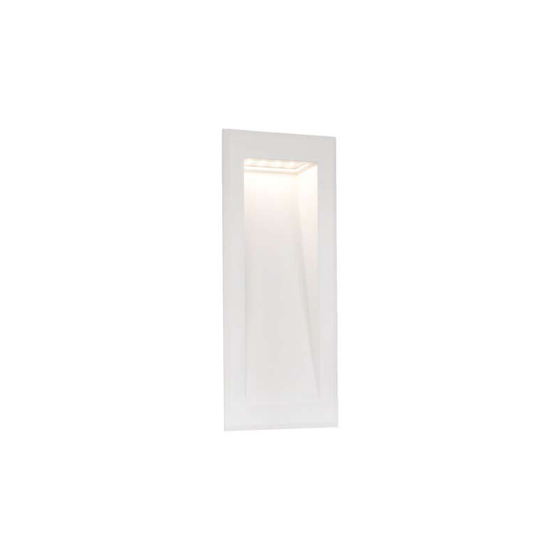 Lampe murale en aluminium avec LED intégrée en blanc mat, VAROGNE
