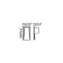 Lampe murale en aluminium avec LED intégrée en blanc mat, VAROGNE