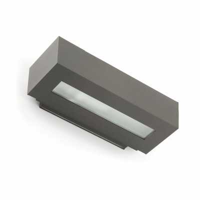 Lampe murale en aluminium avec douille E27 en gris, NEUILH