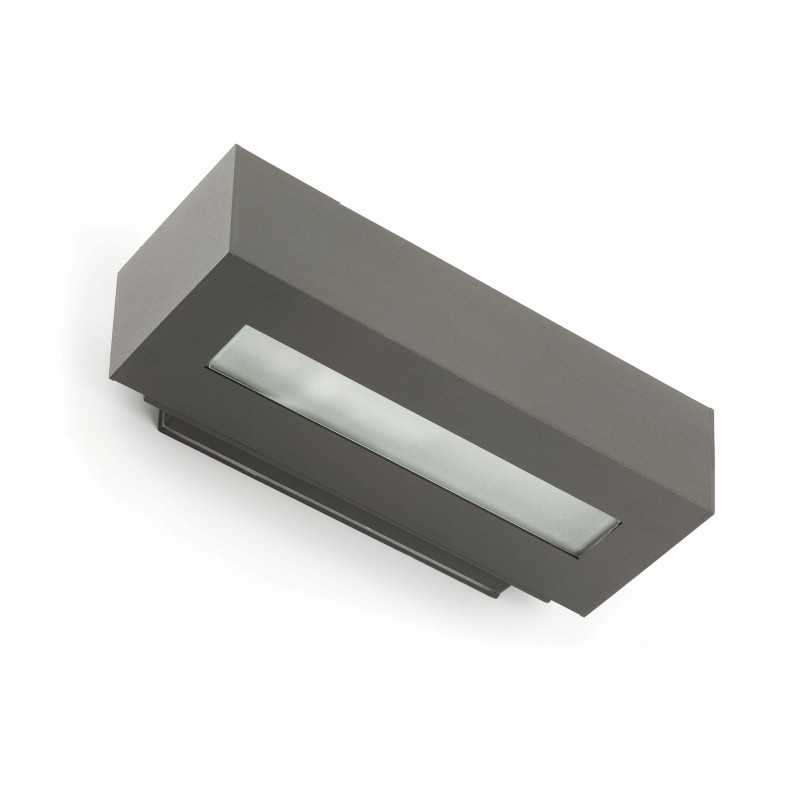 Lampe murale en aluminium avec douille E27 en gris, NEUILH