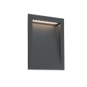 Lampe murale en aluminium avec LED intégrée en gris, RAGHINO