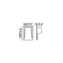 Lampe murale en aluminium avec LED intégrée en gris, RAGHINO