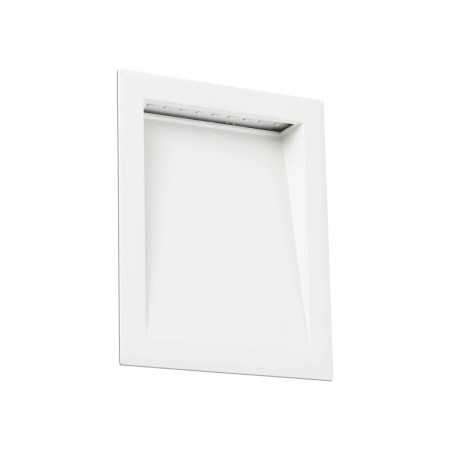 Lampe murale en aluminium avec LED intégrée en blanc mat, ANGIRE