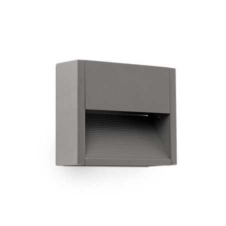 Lampe murale en aluminium avec LED intégrée en gris, BRENAT
