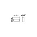Lampe murale en aluminium avec LED intégrée en gris, BRENAT