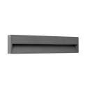 Lampe murale en aluminium avec LED intégrée en gris, HURIEL