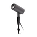 Lampe de sol en aluminium avec LED intégrée en gris, TRAYES