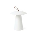 Lampe de table en aluminium avec LED intégrée en blanc mat, LE PEU