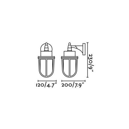Lampe murale en laiton avec douille E27 en laiton, SEYSSES