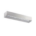 Lampe murale en aluminium avec LED intégrée en acier brossé, PLURIEN