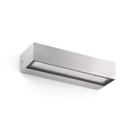 Lampe murale en aluminium avec LED intégrée en acier brossé, BONNAC