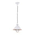 Lampe de plafond en acier avec douille E27 en blanc mat, ROSETTE