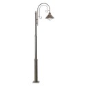 Lampe de sol en acero avec douille E27 en oxyde, BEGUES