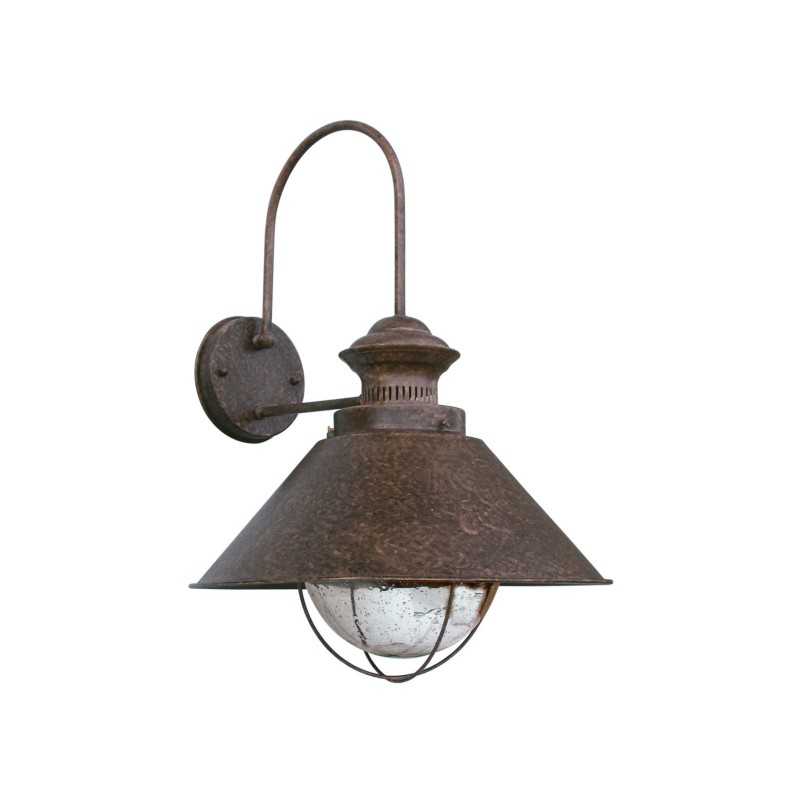 Lampe murale en acero avec douille E27 en oxyde, CHOUGNY