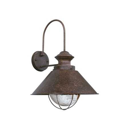 Lampe murale en acero avec douille E27 en oxyde, CHOUGNY