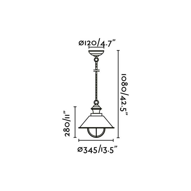 Lampe de plafond en acero avec douille E27 en oxyde, MOSLES