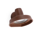 Lampe murale en aluminium avec douille GU10 en marron, GLAGEON