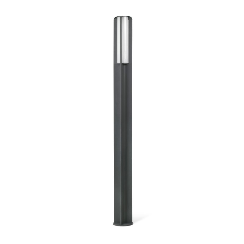 Lampe de sol en aluminium avec LED intégrée en gris, GRANEY
