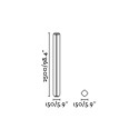 Lampe de sol en aluminium avec LED intégrée en gris, GRANEY