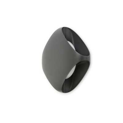 Lampe murale en aluminium avec LED intégrée en gris, NOMDIEU