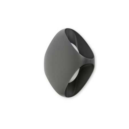 Lampe murale en aluminium avec LED intégrée en gris, NOMDIEU