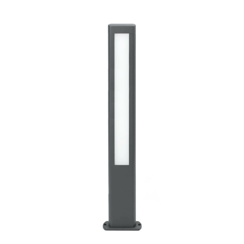 Lampe de sol en aluminium avec LED intégrée en gris, CAMPEL