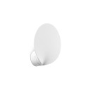 Lampe murale en aluminium avec LED intégrée en blanc mat, MARAVAT