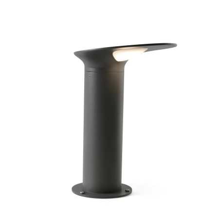 Lampe de sol en aluminium avec LED intégrée en gris, DIESEN