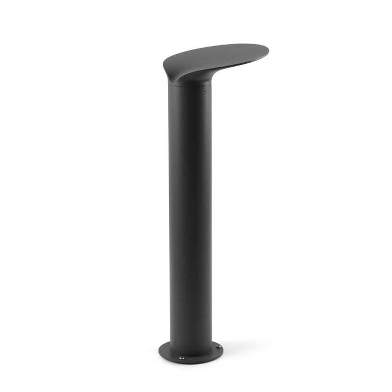 Lampe de sol en aluminium avec LED intégrée en gris, SARDON