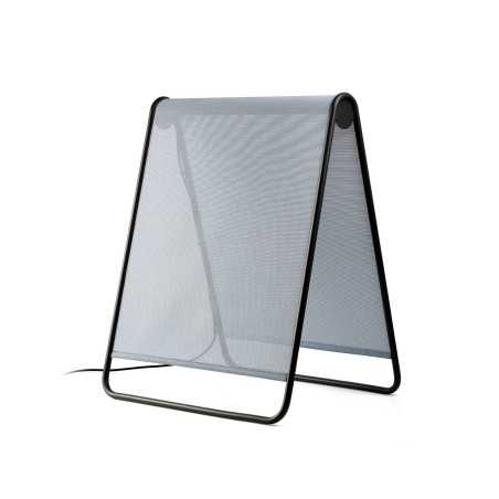 Lampe sur pied en aluminium avec LED intégrée gris SACLAS