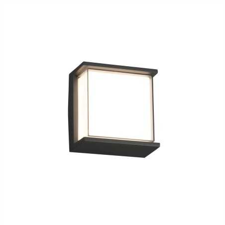 Lampe murale en aluminium avec LED intégrée en gris, DIONAY