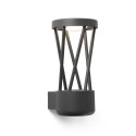 Lampe murale en aluminium avec LED intégrée en gris, BENAIX